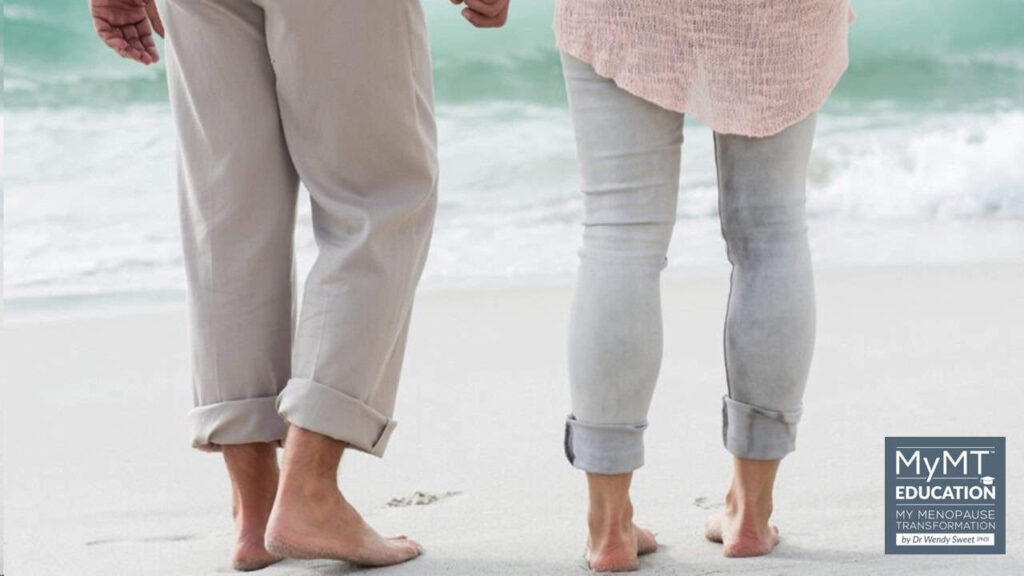 Walking Barefoot on Beach