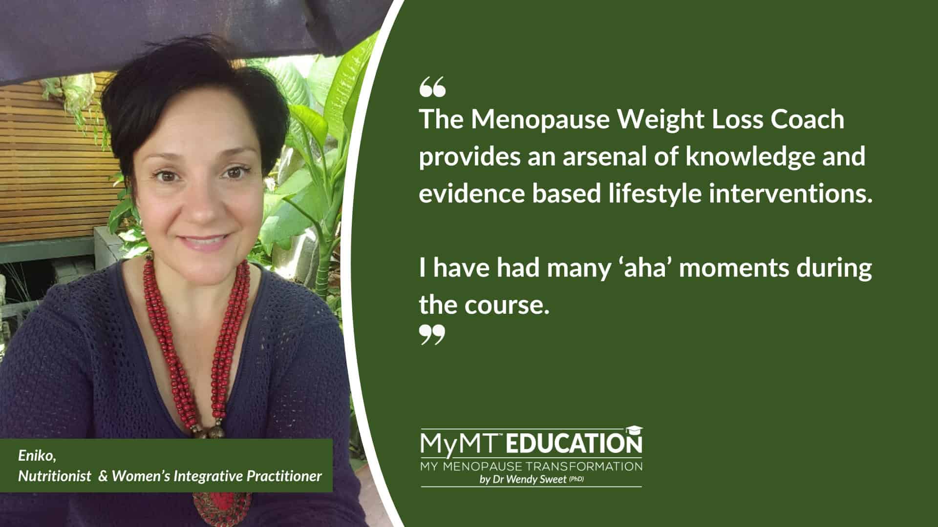 Eniko Nutritionist MWLC Green Banner