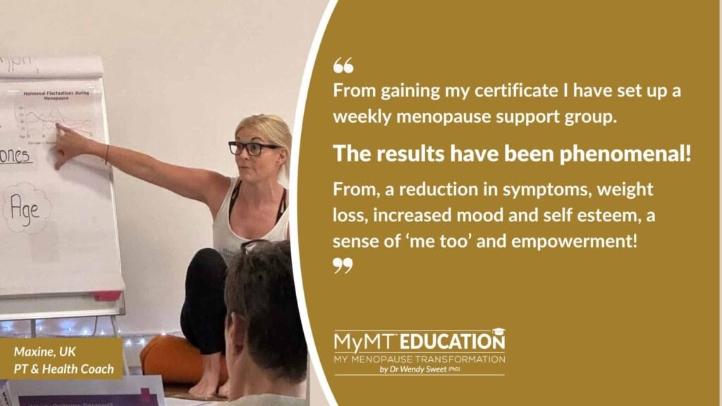 Maxine UK PT and Health Coach Gold Landscape Banner