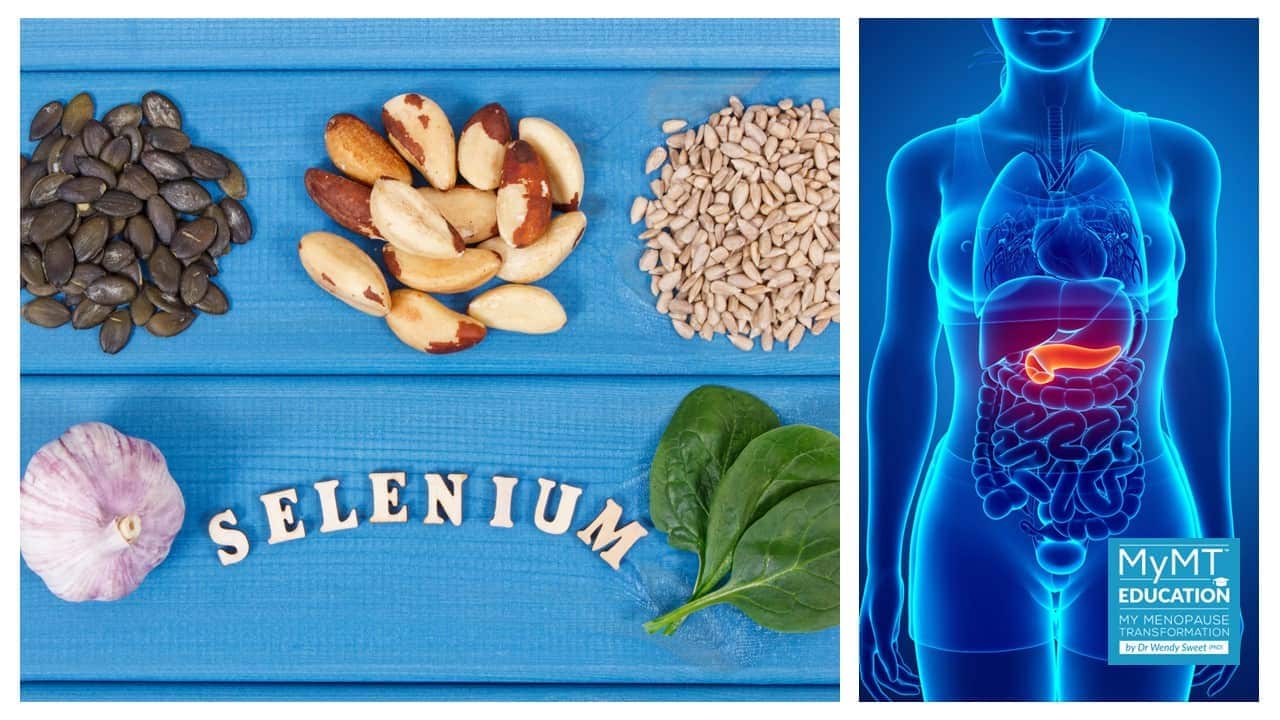 Pancreas and Selenium and Logo