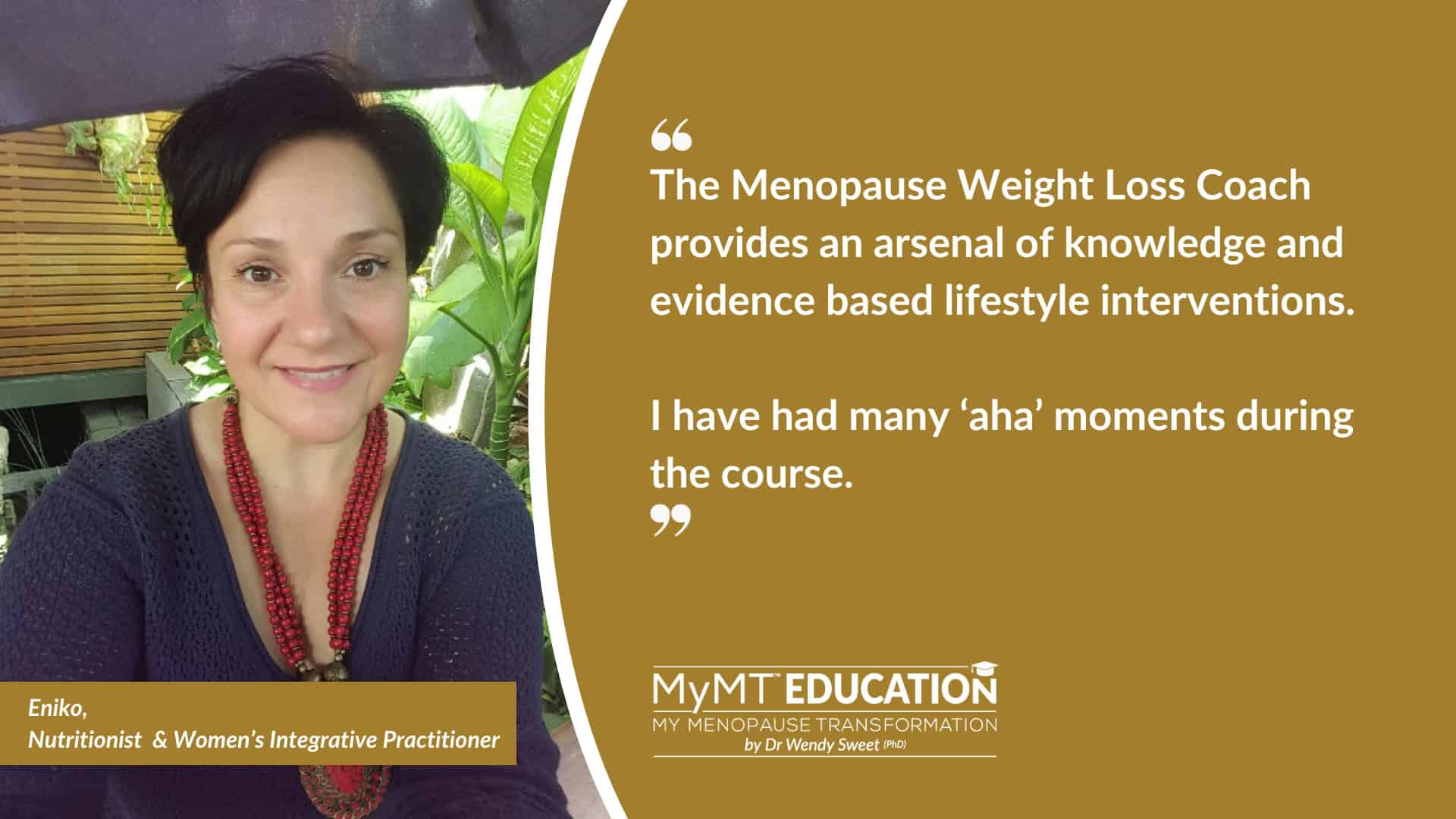 Eniko Nutritionist MWLC Gold Banner